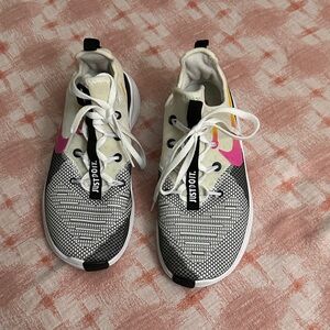 Nike Kids Sneakers in Pink, Yellow, and Black